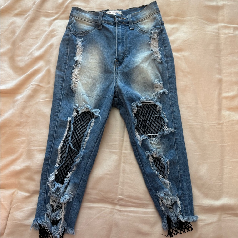 Fishnet Bermuda Shorts